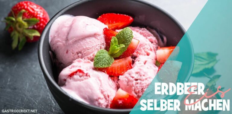 Erdbeereis selber machen - Eis selber machen